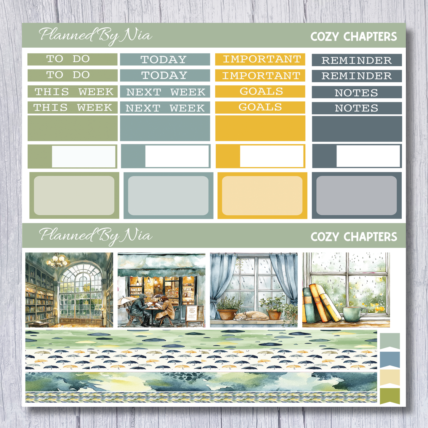 Cozy Chapters Mini Weekly Sticker Kit