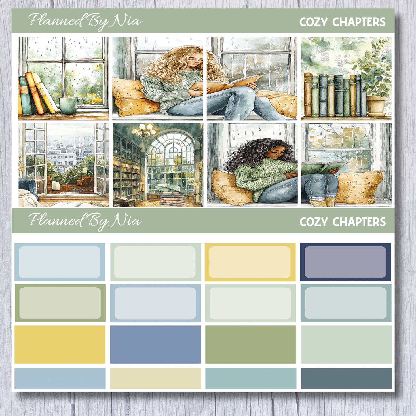 Cozy Chapters Full Weekly Sticker Kit