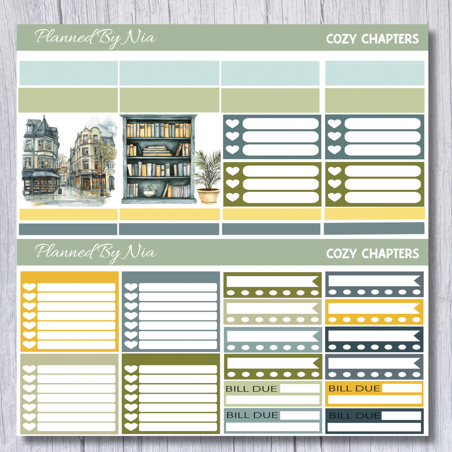 Cozy Chapters Full Weekly Sticker Kit