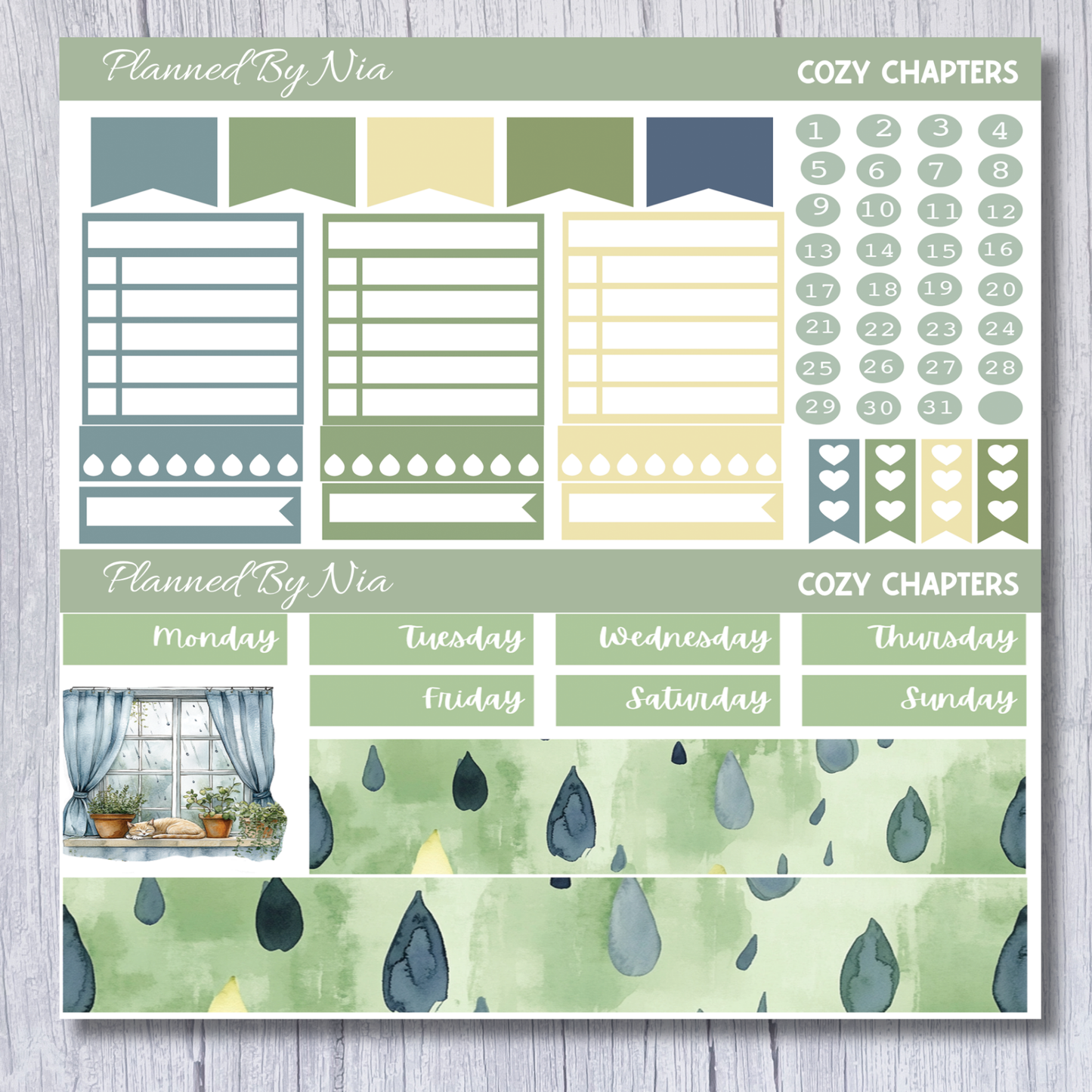 Cozy Chapters Mini Weekly Sticker Kit